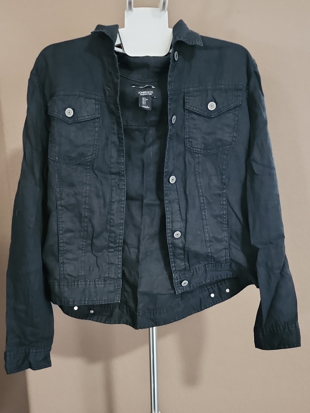 Women's Linen Button-Front Jacket by Jones & Co. New York